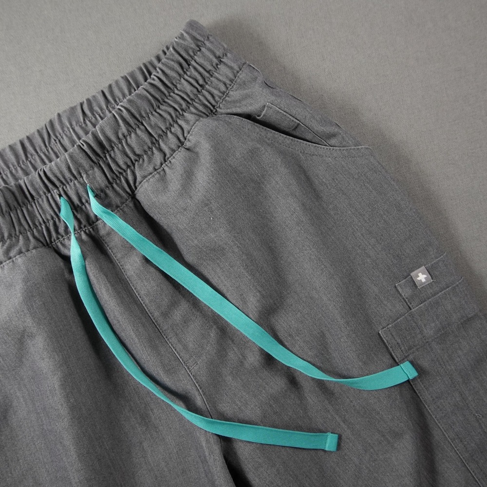 FIGS High Waisted Yola Skinny Scrub Scrub Pants Womens XS P 24x27 Cargo Teal